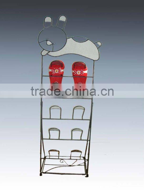 128-11 Rabbit Shape Head Metal Wire Shoe Stand