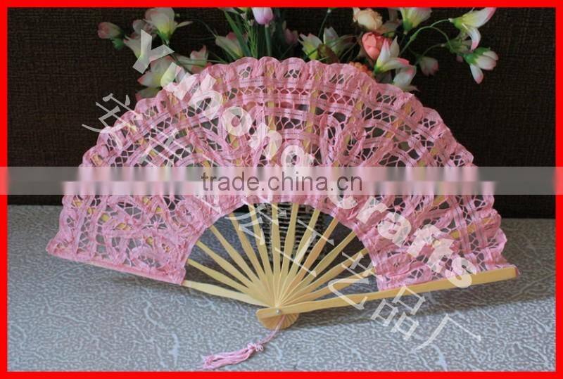 Wholesale lace wedding bamboo fan