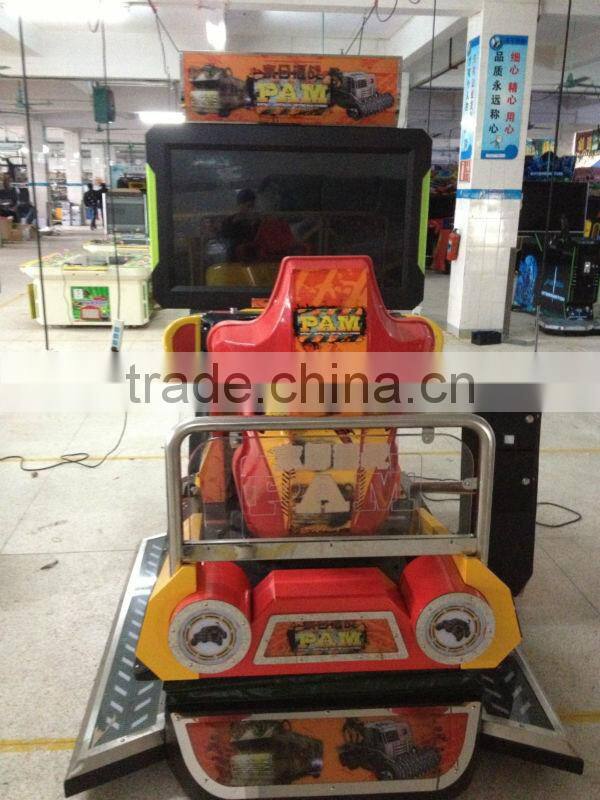 2016 dianfu amusement operated 4D pam truck driving simulator cheap 4D pam game machine for sale