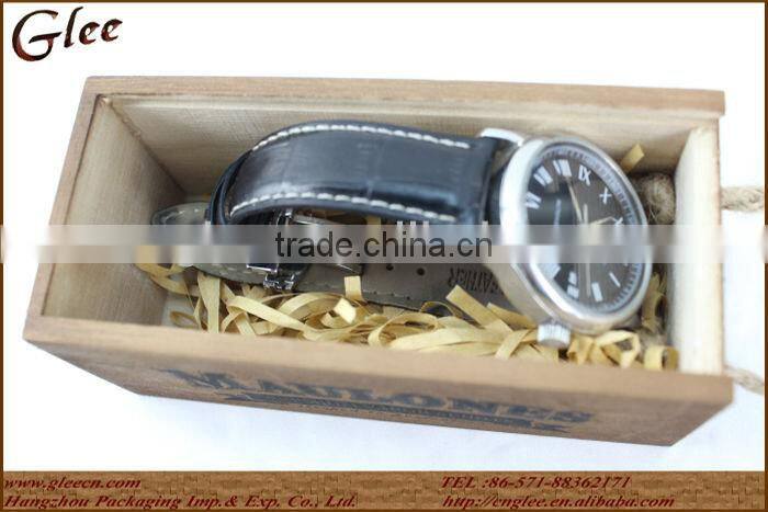 Unique Designed beautiful high quailty cheap price Wood Watch Box with Sliding Lid