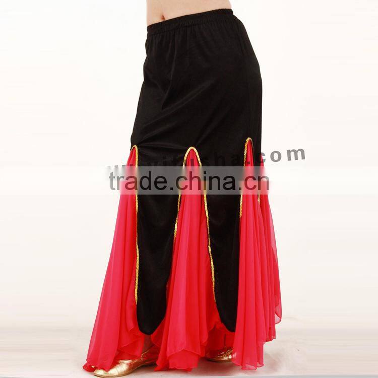 High quality cheap hot sexy adult long belly dance wrap skirt