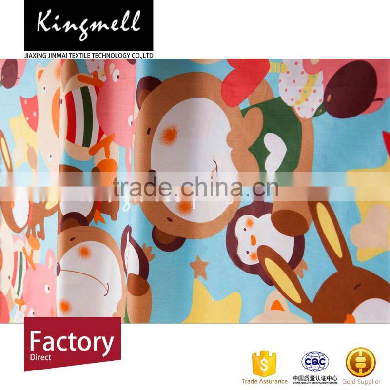 Colorful Cartoon OEM Custom Digital Printed Cotton Knitted Fabric