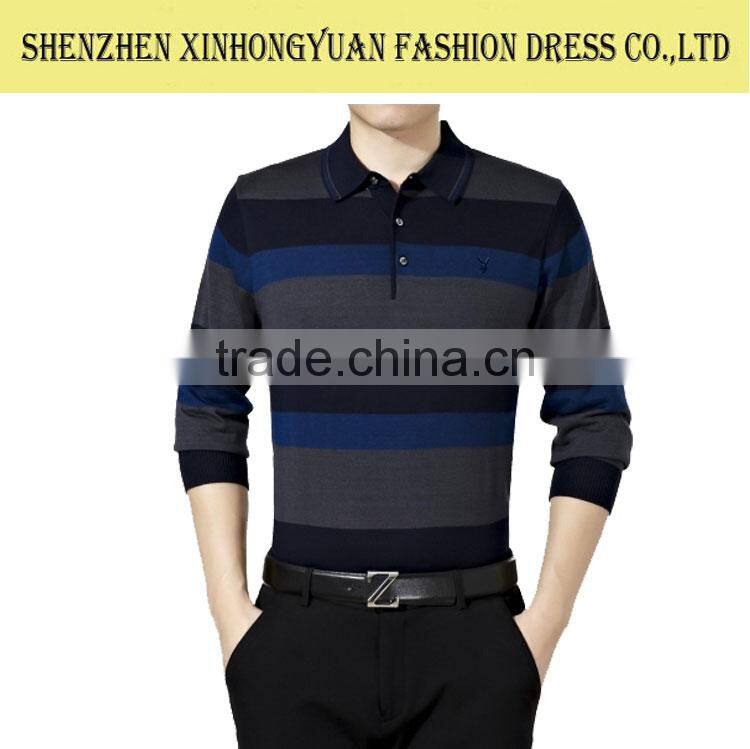 mens fashion long sleeves design t-shirt