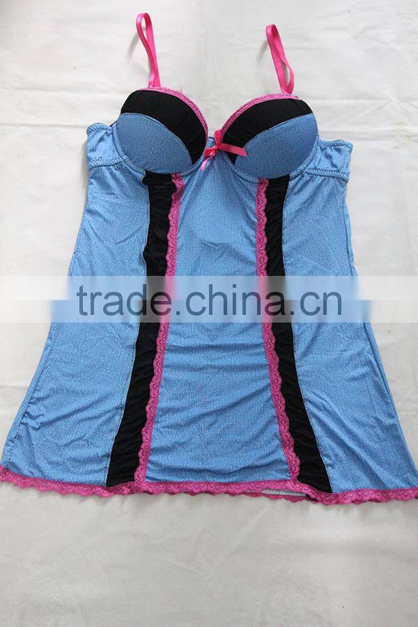 Blue ladies sexy nighties lingerie tokyo made in China factory / alibaba selling