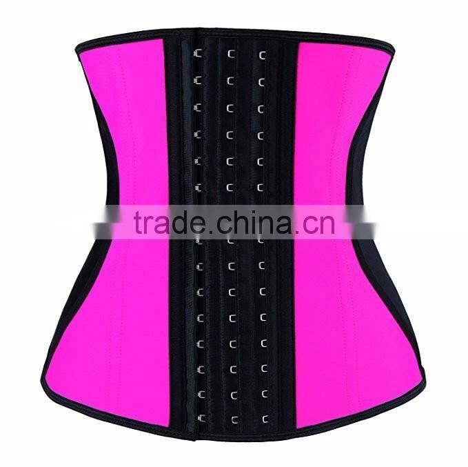 2016 New style 100% Latex woman corset Waist Trainer Manufacturers