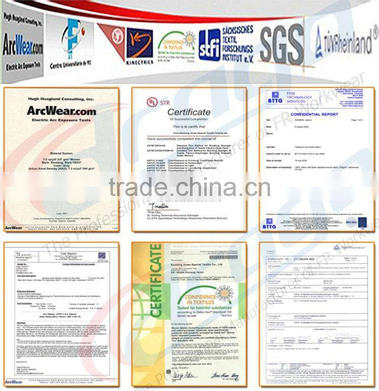 EN 11612 Cotton Polyester Fire Resistant Fabric