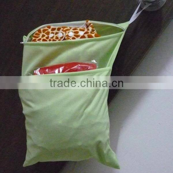 Washable Reusable Waterproof Cloth Diaper Wetbag, Zip-closure Wet Dry Bag,AI2 all in one size diaper wetbag