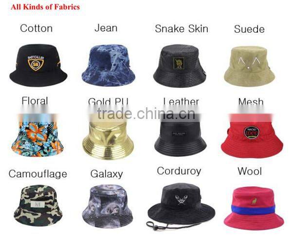 Custom camo in stock polo cotton bucket hat
