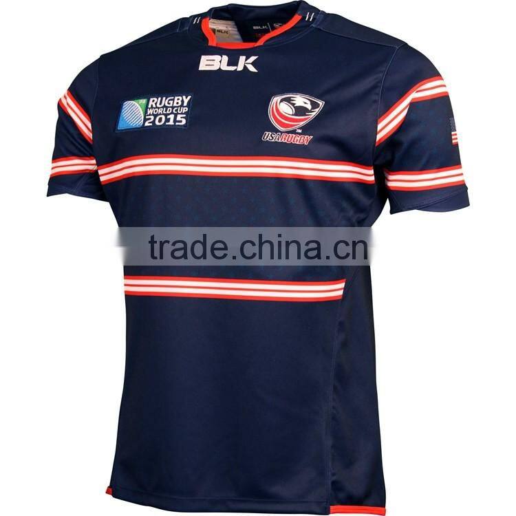 2016 100% polyester cool mesh rugby shirt, sublimated rugby uniforms