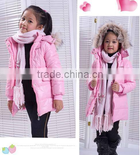 New Fashion Children Girls Warm Down Garment Kids Jackets