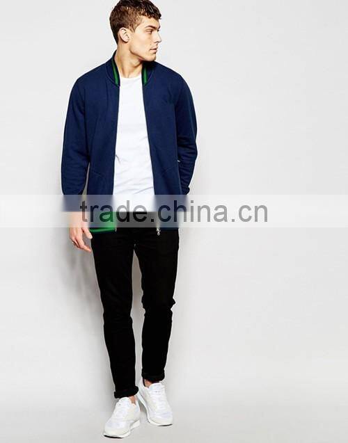 Blue fleece track jacket, sports jacket men