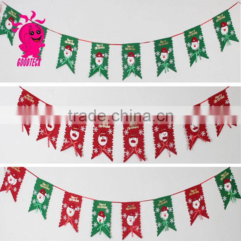Hot sale 2015 christmas Hanging flag,fashion christmas Hanging flag
