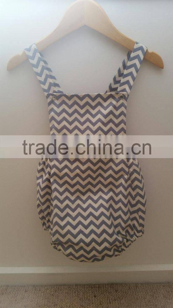 High Quality Low Price Newborn Baby Summer Clothes Toddler Girls Cotton Chevron Design Rompers