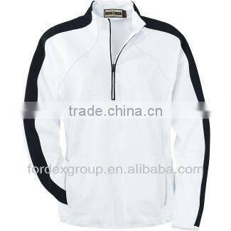 Ladies' Half Zip Double Knit Top