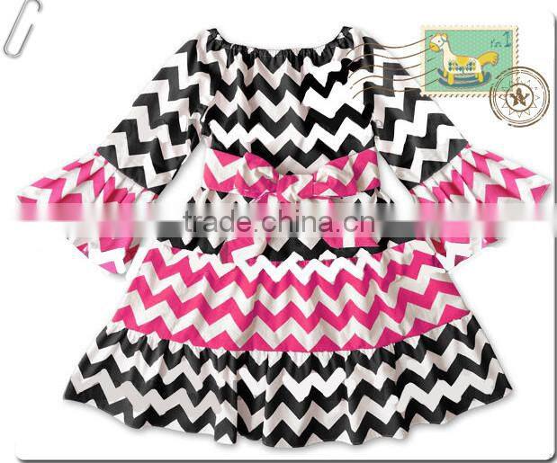 girls lace dresses clothing Baby Summer Chevron Petti Dress girls one shoulder dress baby girls children clothing