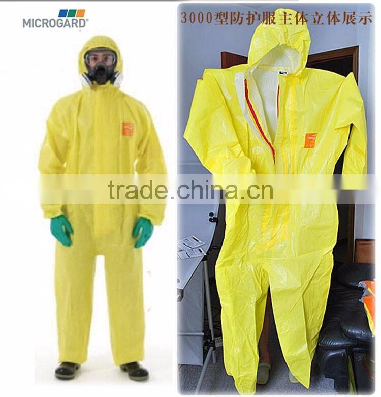 Juqian 2016 sulfuric acid alkali mercury one piece plastic chemical Safety protective clothing