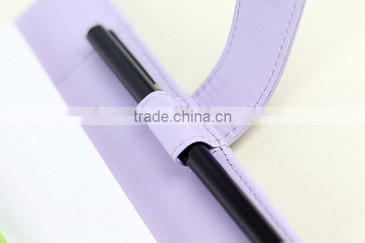 A6/A6 faux leather cover loose leaf agenda planner custom daily planner dairy with clasp/insert pocket /pen holder