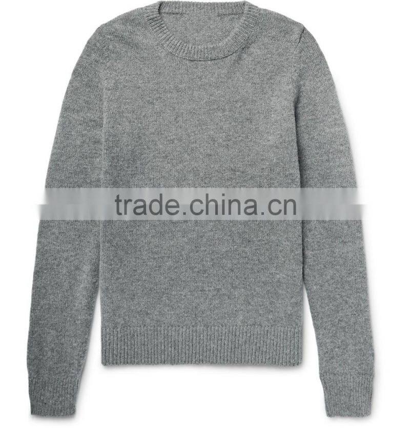 2017 Winter Newly Designed Cashmere Made Men's Shrug Sweater with Crew Neck