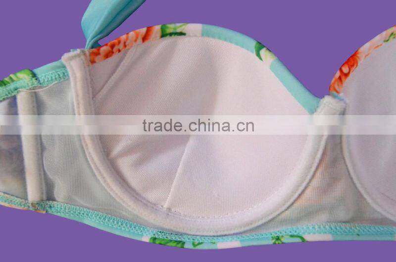 Fashion sexy bikini swimsuit female waist Floral Bikini explosion models