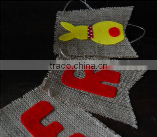 Easter Garland & Burlap Bunny Garland & Felt Easter Garland For Home Decoration