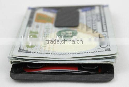 Thin Carbon Fiber Money Clip Credit Card Holder Wallet Carbon Fiber Bottle Opener