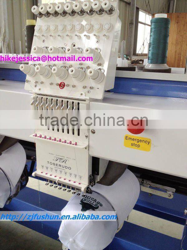 fushun 910 10heads tubular cap t shirt computerized embroidery machine