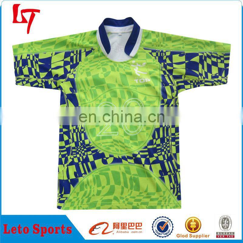 Women OEM tight fit rugby jersey padded rugby shirt
