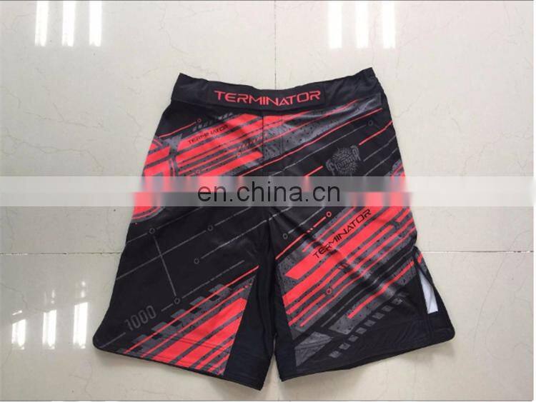 Wholesale mens blank crossfit shorts mma shorts custom 2017