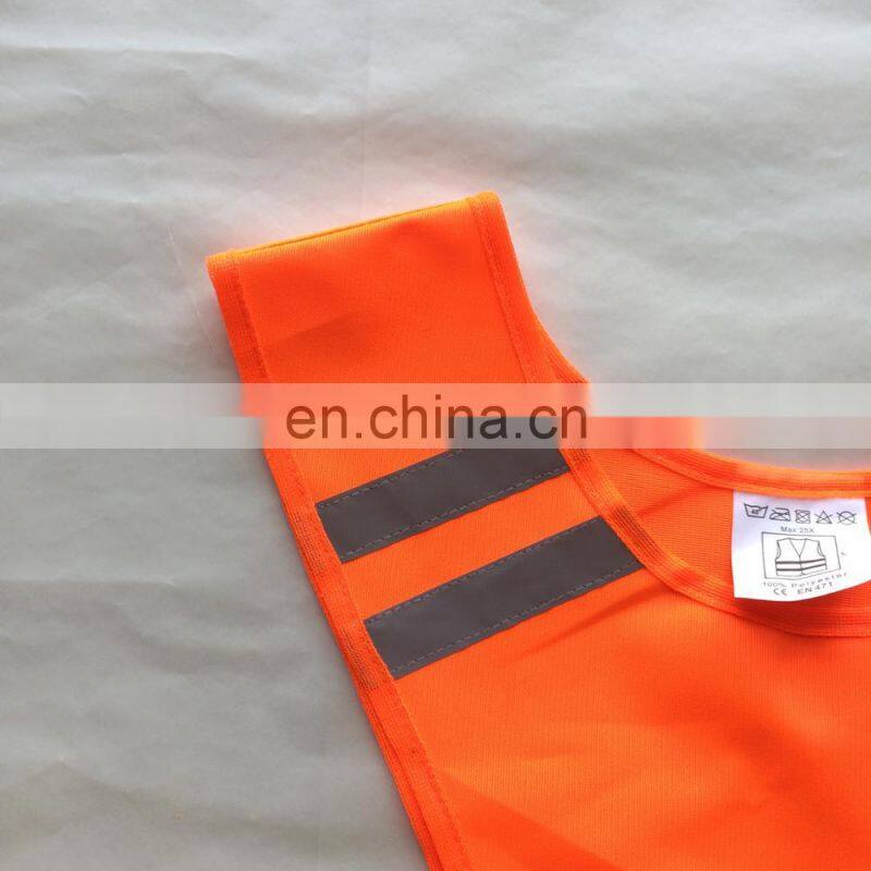 2017 hot sale 100 gsm orange mesh running vest