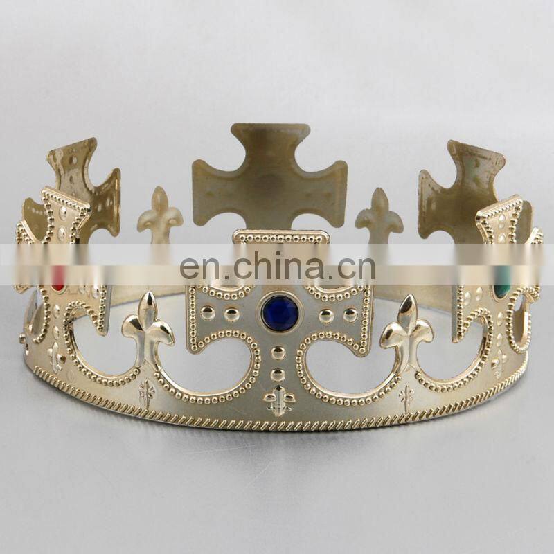 HBN-1447P Plastic costume tiara crown 6colors