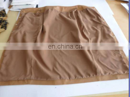 ladies genuine sheep leather skirt with button in front