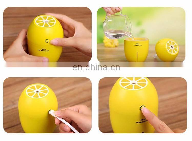 Cool Mist Humidifier 180ml Mini Portable Night Light Air Humidifier Office Home Car Desktop Humidifier for Baby Kids