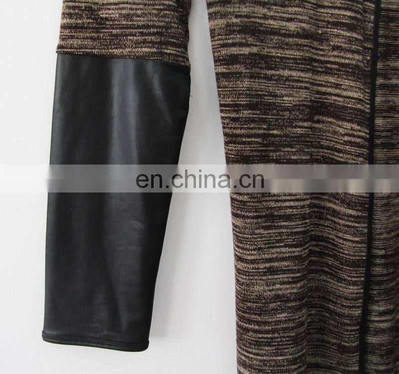 women's coat for shoulder zipper and long sleeve