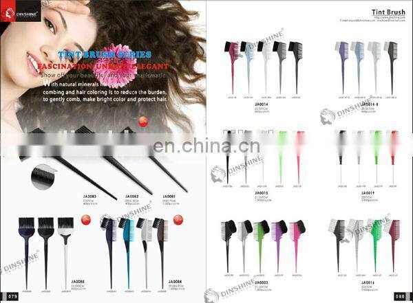 Professional durable color hair tint brush with white bristle for Salon