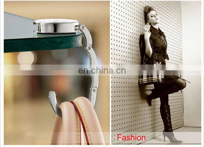 High quality zinc alloy foldable metal baghanger