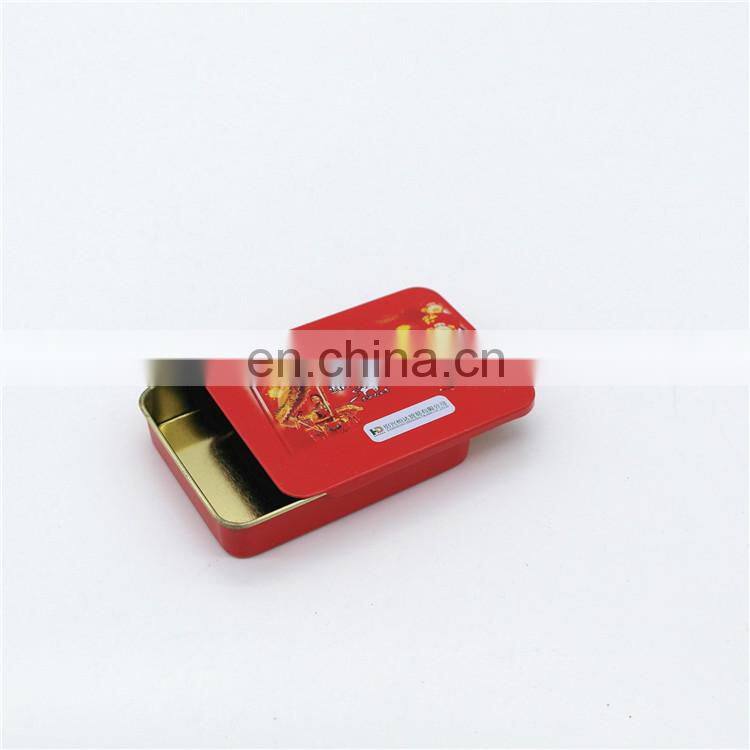 chewing gum tin box with sliding lid,candy tin box with sliding lid