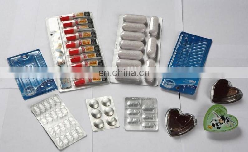 full automatic tablet/pill/capsule alu pvc alu blister packing machine Professional Plastic Shell Blister Packing Machine