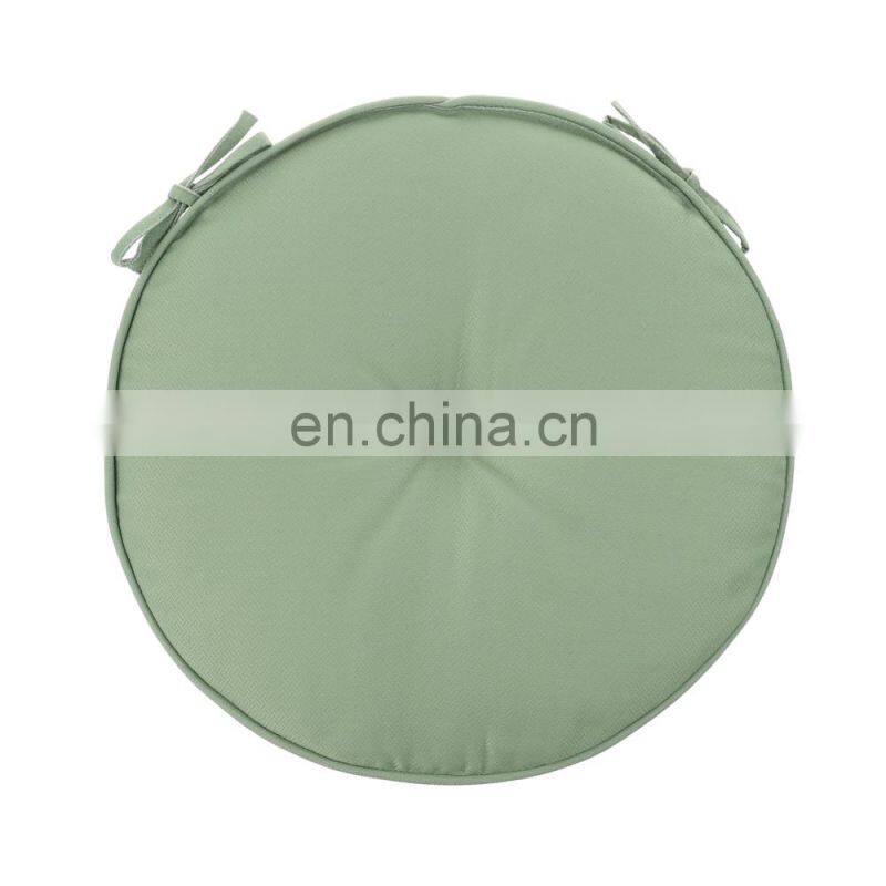 Home Decor Cyclic Breathable Solid color Light Green Round Chair Pad Seat Cushion Pad