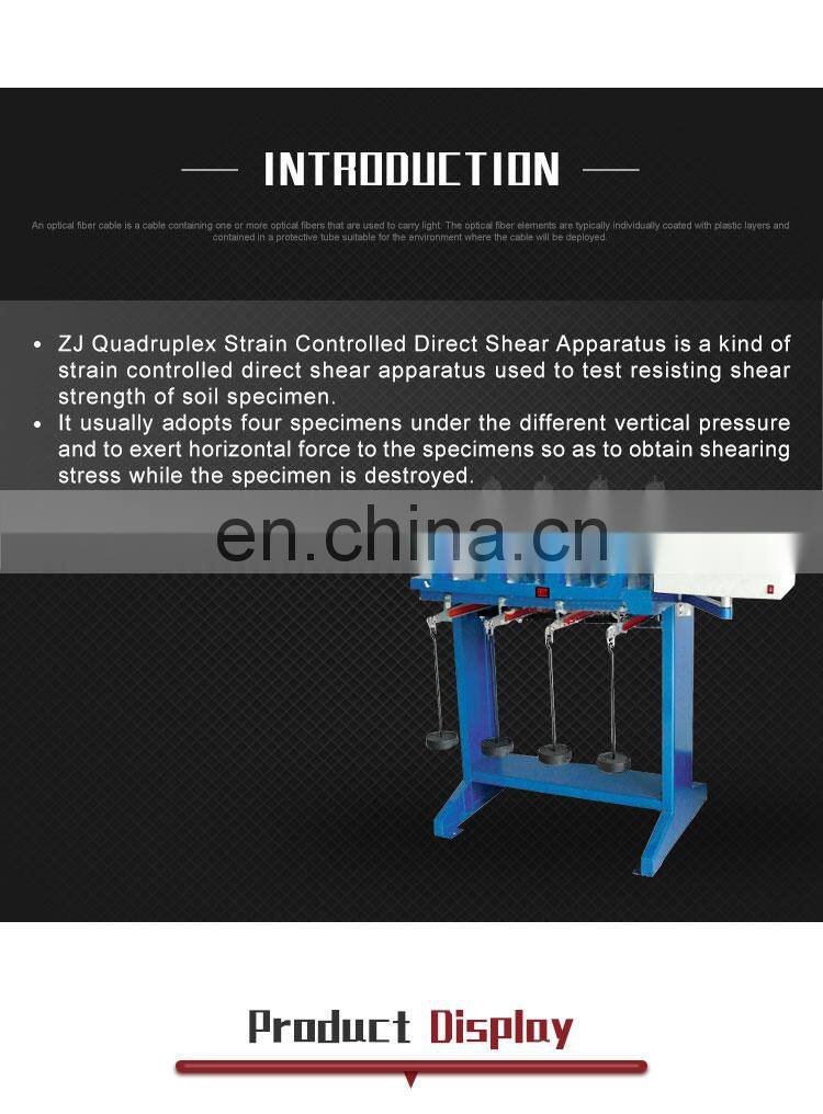 Direct Shear Apparatus/Soil Lab Testing Equipment