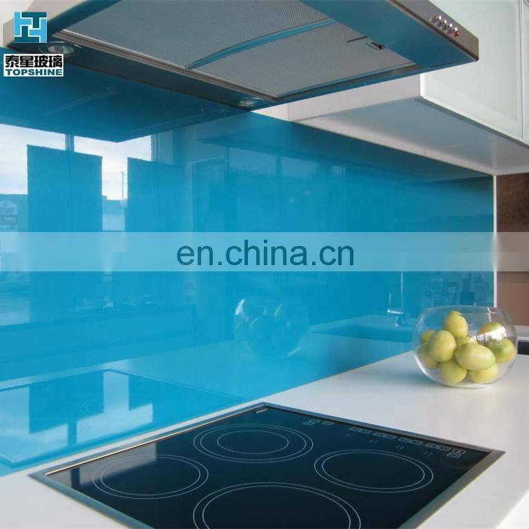 4mm,5mm,6mm Back Painted Tempered Splashback lacquered glass