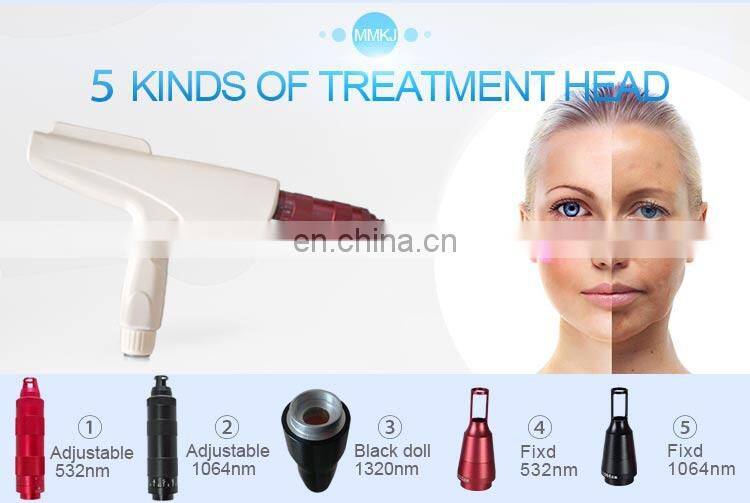 Fast treatment effect ND YAG Q- Switched tattoo removal machine ND Yag painless laser tattoo removal machine