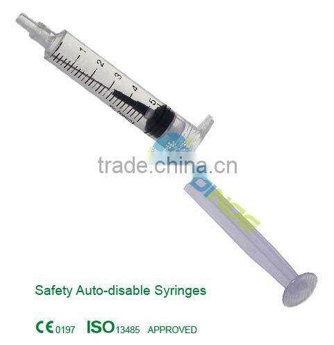 Safety Auto-disable syringe
