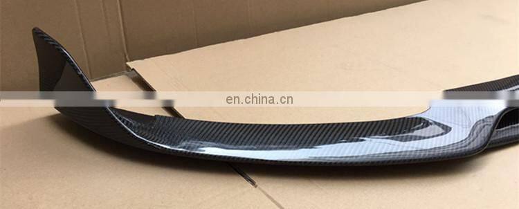 C CLASS W205 C63 B style carbon fiber front lip rear diffuser with exhaust tips grille emblem trunk lid emblem