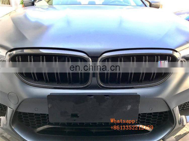 M5 F90 dry carbon fiber material grille cover fit for F90 front bumper replace grille
