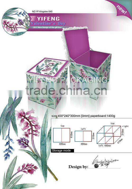 cheap paper storage box with hinged lid