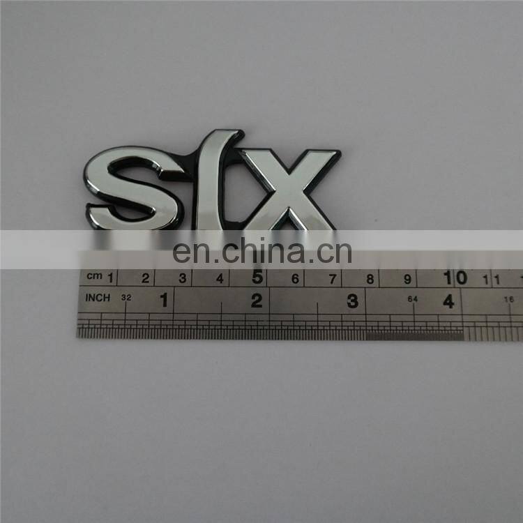 Plastic Custom Letter Car Body Decoration Car Emblem Badge Sticker