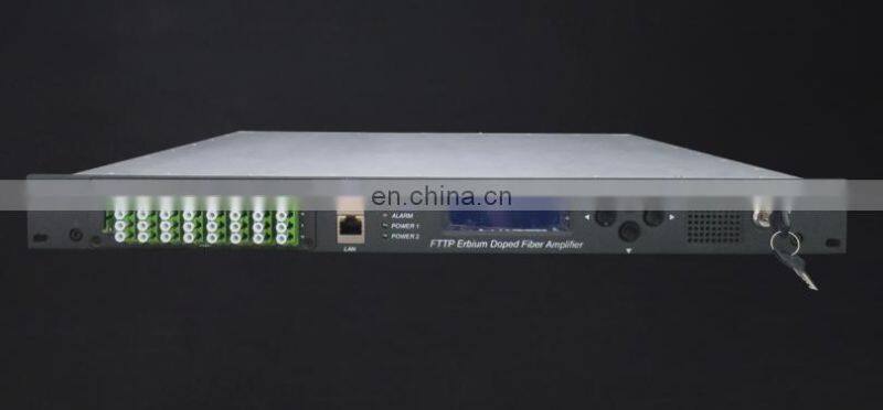 2/4/8 port WDM EDFA Amplifier 1550nm each port output power 15~24dBm