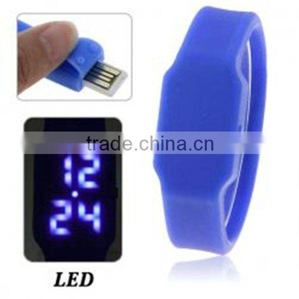 2013 blue light led watch/the latest design brand watches
