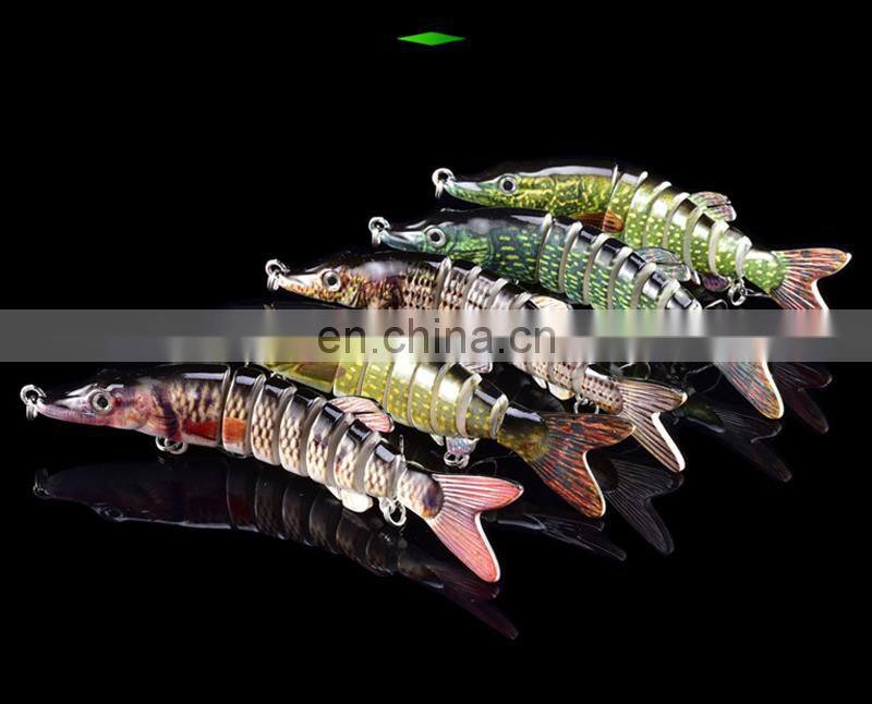 5 Inches 12.5cm 21g 8 Sections All Swimming Depth Artificial Professional Multi-Jointed Pike Fishing Lure