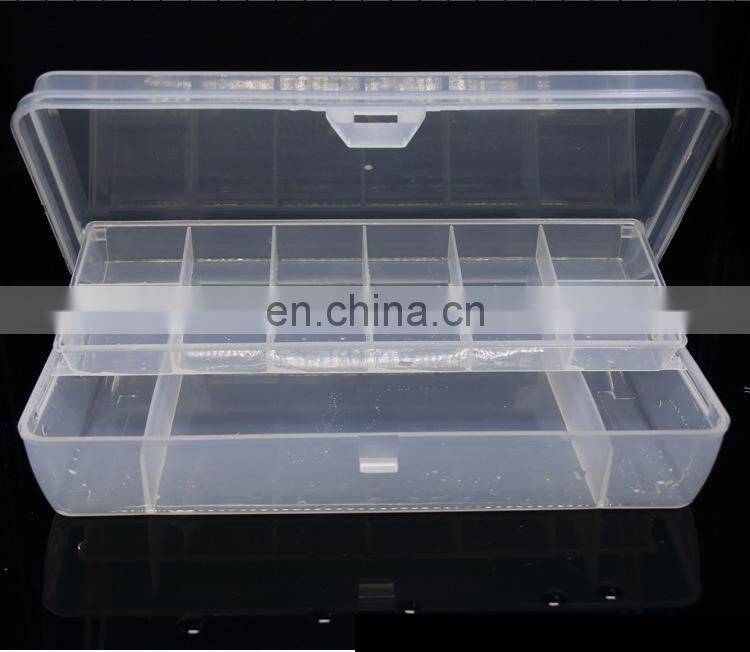 Adjustable Plastic Fishing Lure Hook Tackle Box Storage Case Portable Tackle Multifunctional Organizer two -double Fishing Boxes